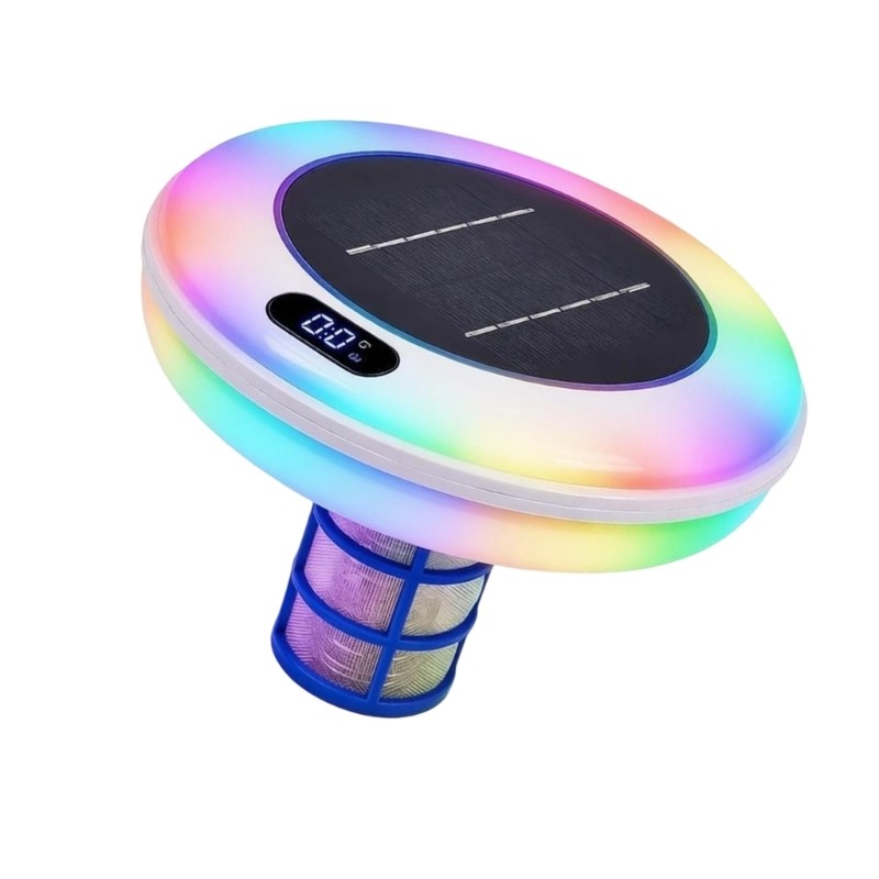 Solar Pool Ionizer Floating Pool Accessory with Solar Top for Home Pools