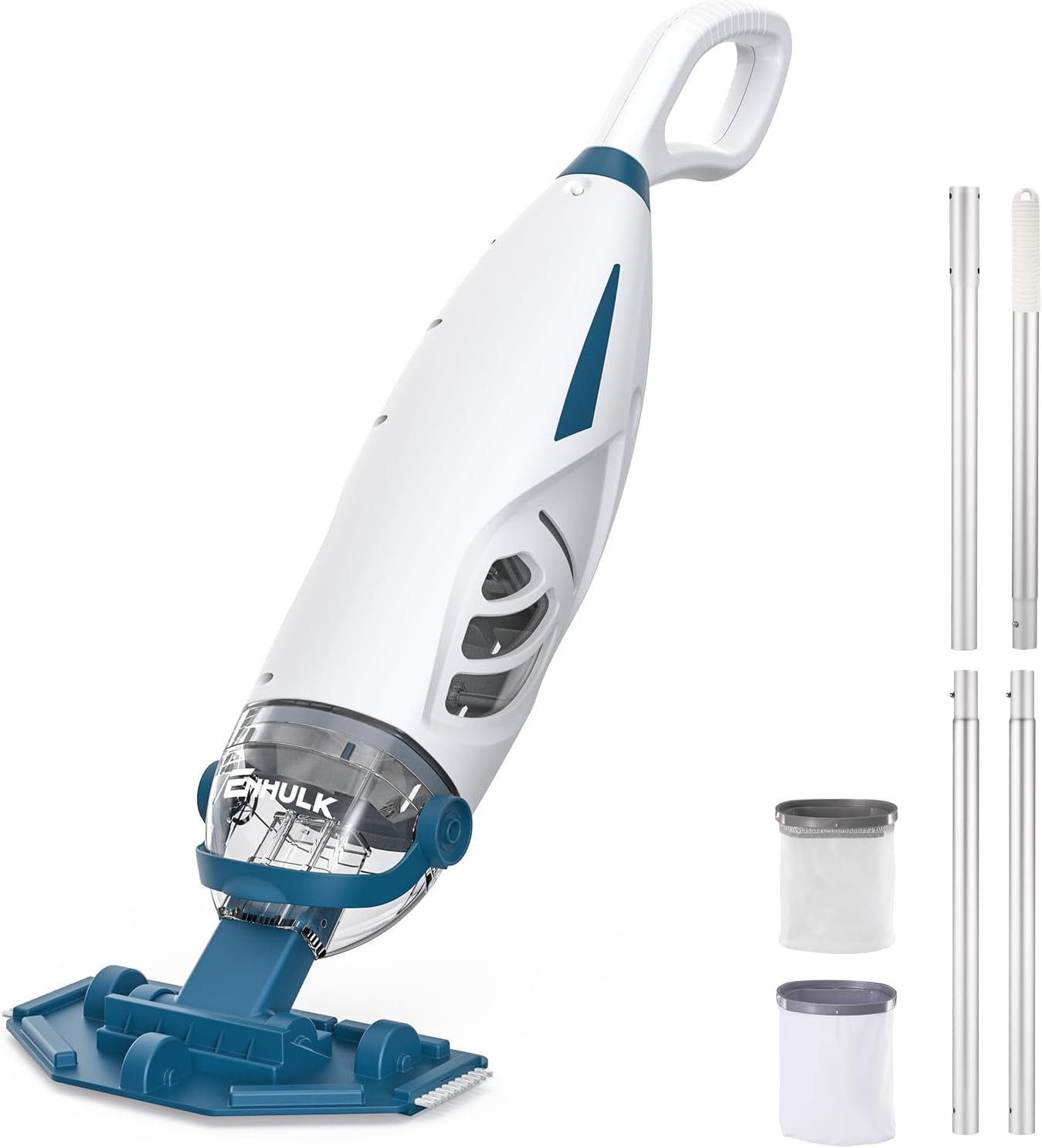 Cordless Pool Vacuum with 6&prime; Extension Pole, Upgraded 26.5 GPM Beast-Level Sucti