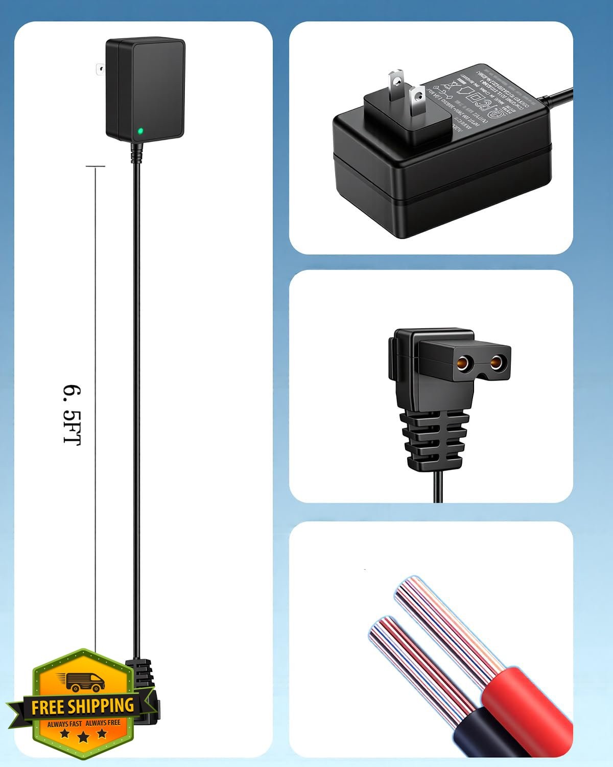 PUIMIT 12.6V Charger for Aiper Seagull Pool Cleaner