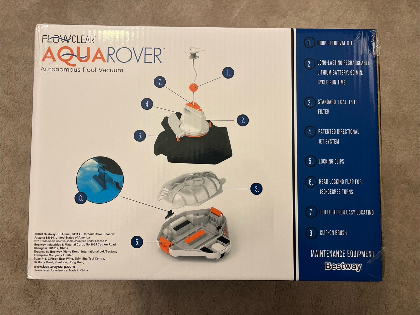 Bestway Flowclear AquaRover Autonomous Robotic Pool Cleaner – Black BRAND NEW