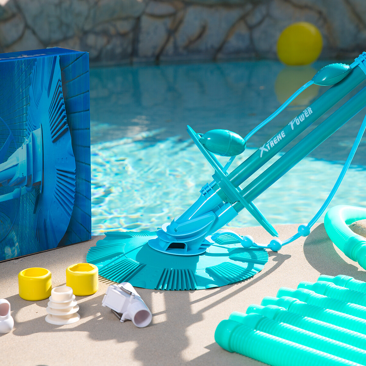 30&prime; ft Automatic Pool Cleaner Suction Swimming Pool Vacuum Climb Wall Hose Set