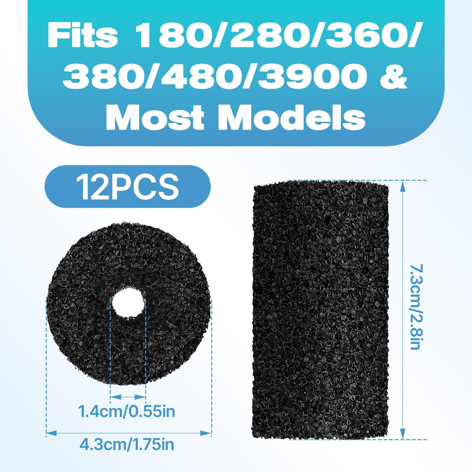 12 Pack for Polaris Pool Cleaner Parts, Sweep Hose Tail Scrubbers Replacement…