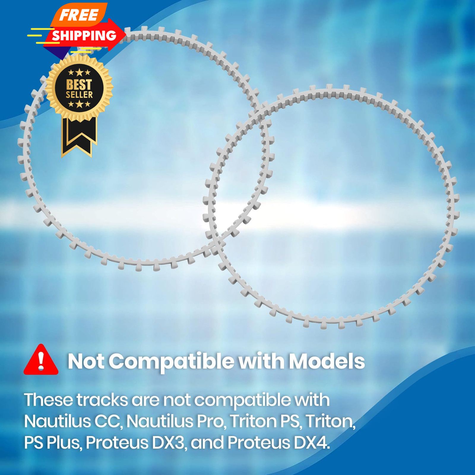 (2-Pack) Calvana Gray Pool Cleaner Timing Tracks, Compatible 9985006-R2,