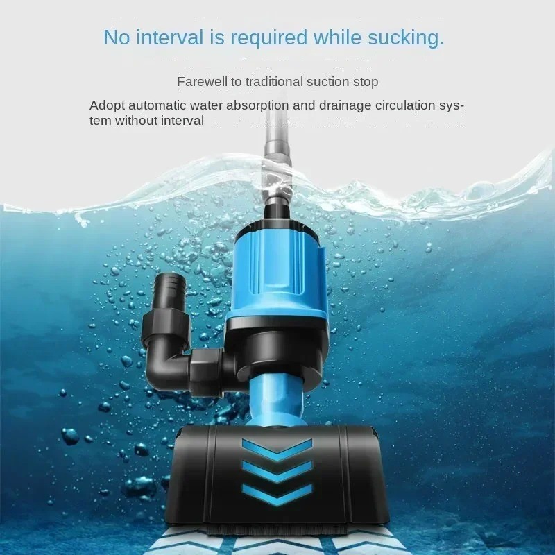 Fish Pond Filter Swimming Pool Cleaner Pond Sludge Suction Machine Dirt Suction