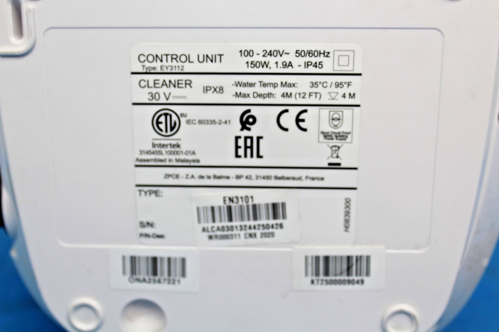 ZODIAC EY3112 CONTROL UNIT CNX2020 ONLY POWER-ON PARTS/REPAIR **READ** T9-D14