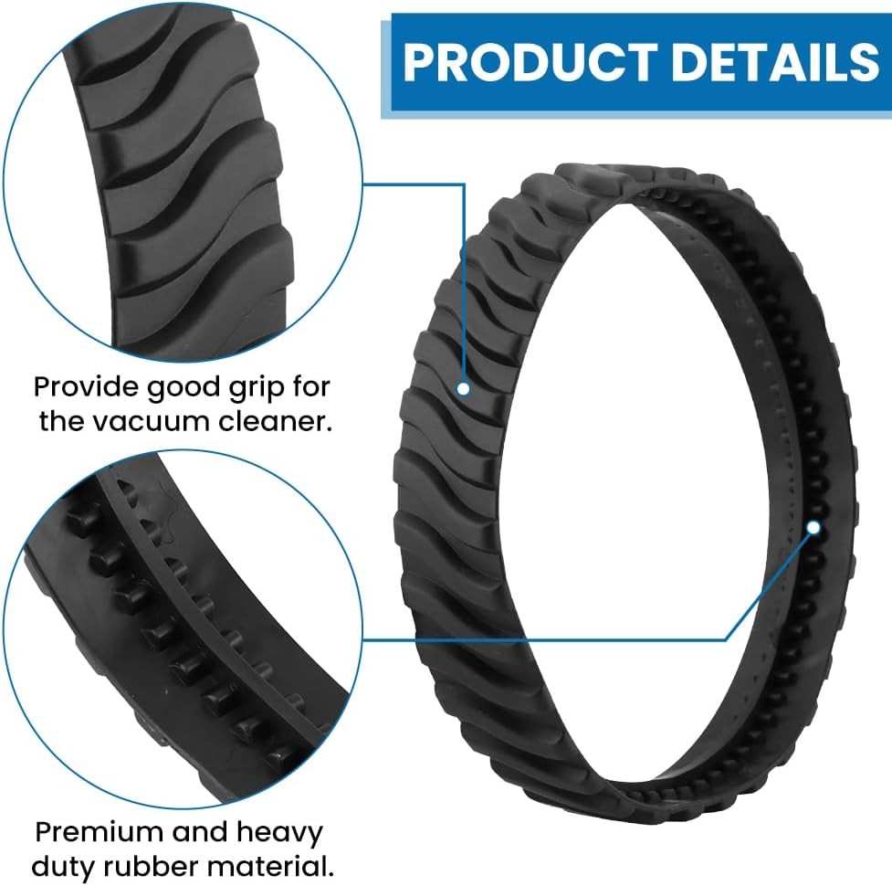 2 Pool Cleaner Tire Track For Zodiac MX8 MX6 Heavy Duty Rubber Exact Wheel Belts