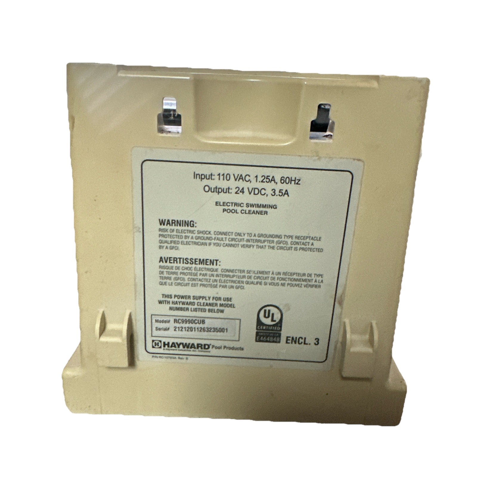 Hayward Power Supply RC9990CUB For Automatic Robotic Pool Cleaner Tiger Shark