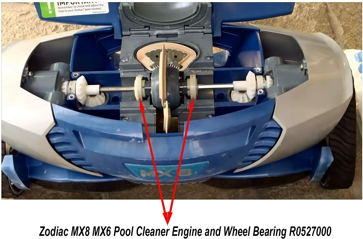 2 PK Engine & Wheel Bearing R0527000 for Zodiac Baracuda MX8 MX6 Pool Cleaners