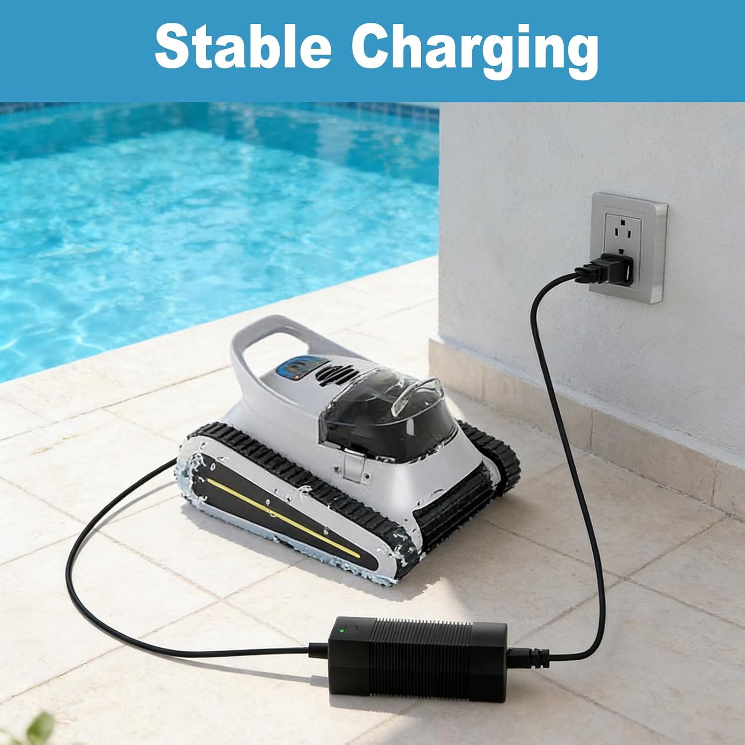 26V Charger for Seauto Crab CR and Zyerch SAT30 Robotic Pool Cleaner Compatible
