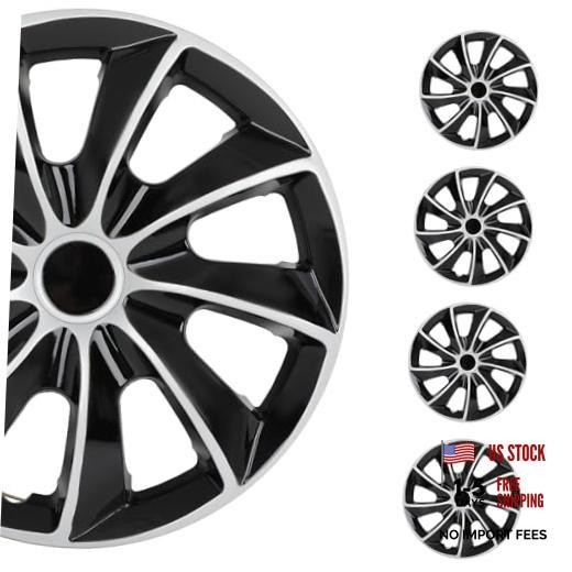Snap On Hubcap Rim 16 inch Auto Tire Replacement Exterior Cap OEM 16in black