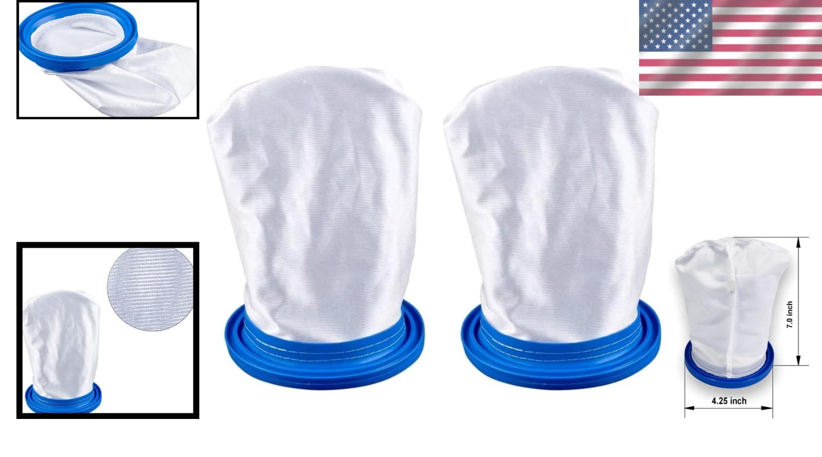 X-treme 2-Pack Sand & Silt Filter Bags for Pool Blaster Vacuums – Superior Clean