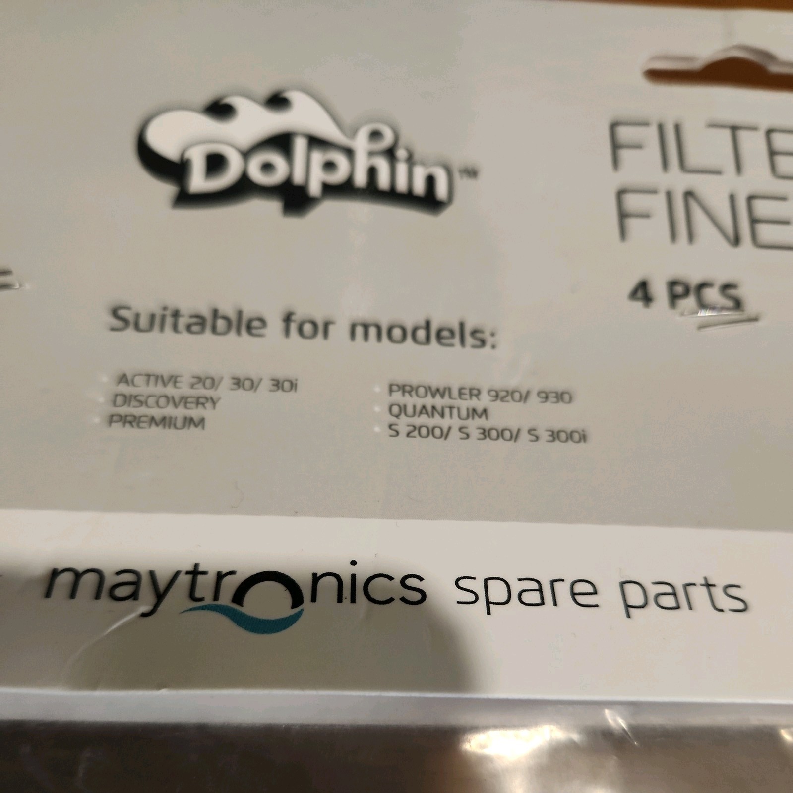 Dolphin Filter Panels Fine Debris 4 Pcs 9991467-R4 White Pool Cleaner Parts