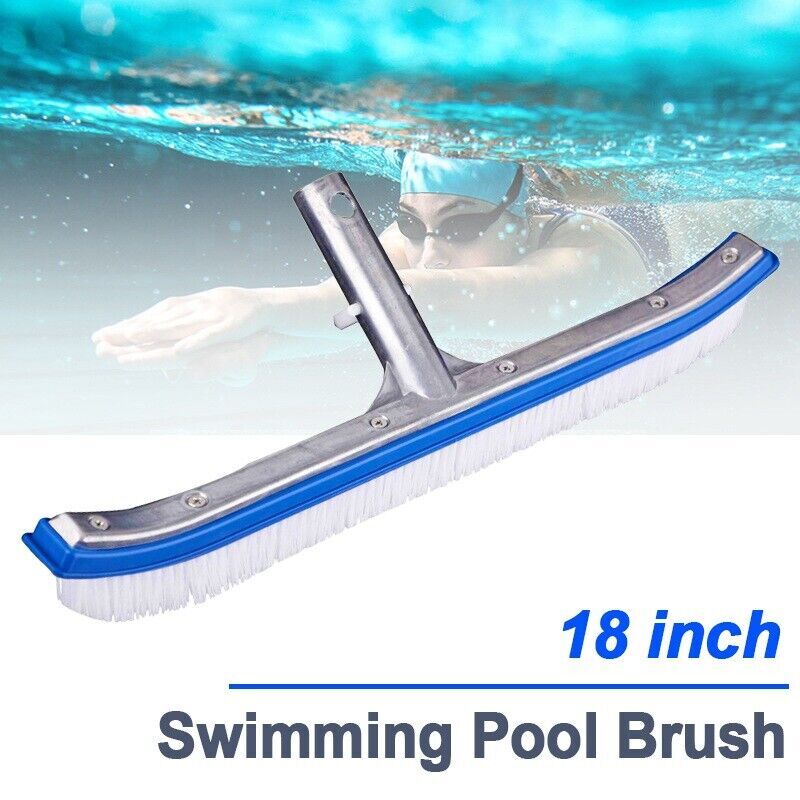 Swimming Pool Brush 18 Inch Aluminum Frame Equipment Cleaning Tools Accessories