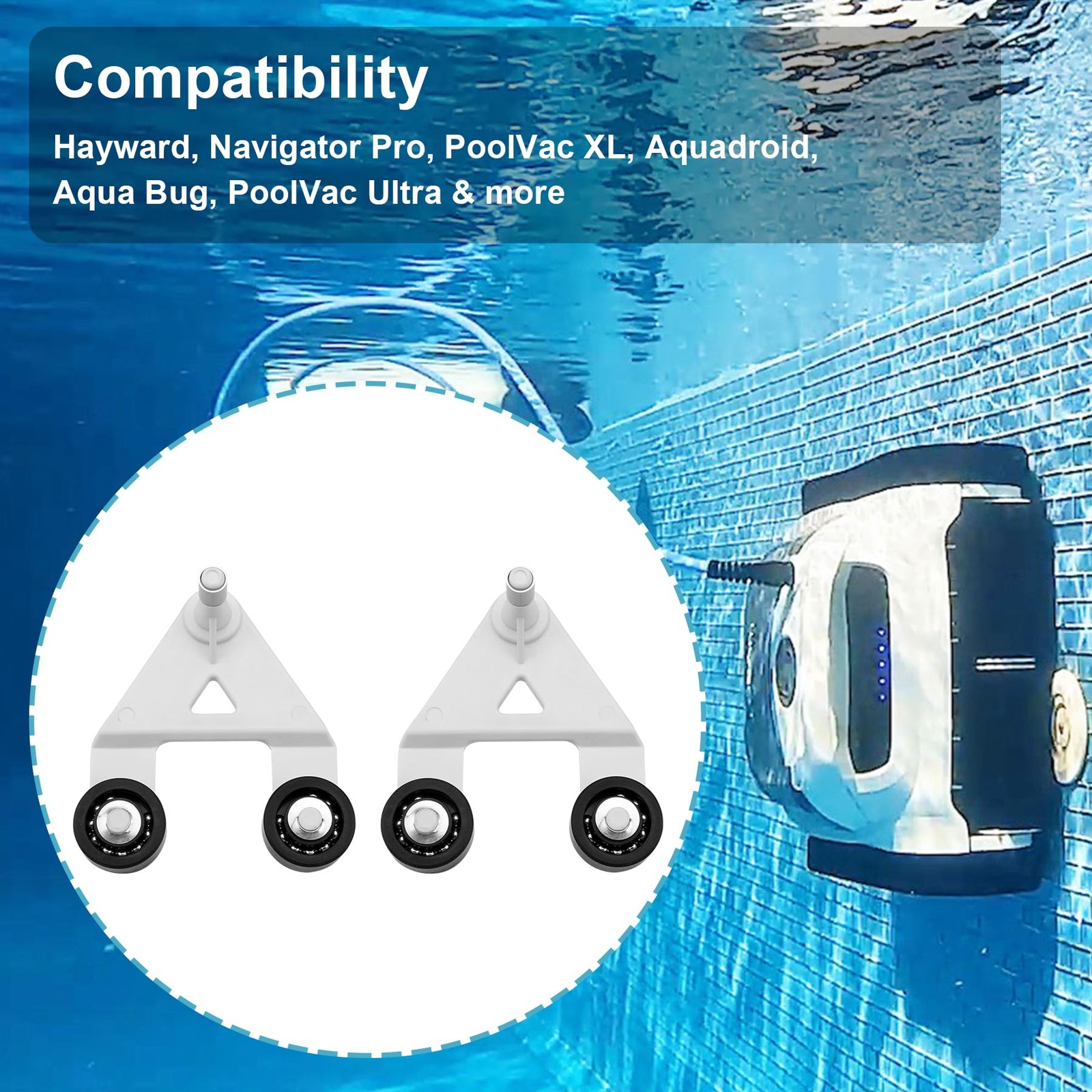 AXV621D Universal Pool Cleaner A-Frame Kit, Compatible black