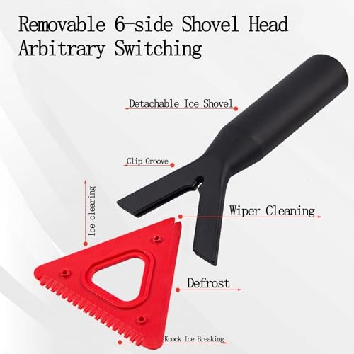 Extendable 42&Prime; Snow Brush & Ice Scraper for Cars – Extendable