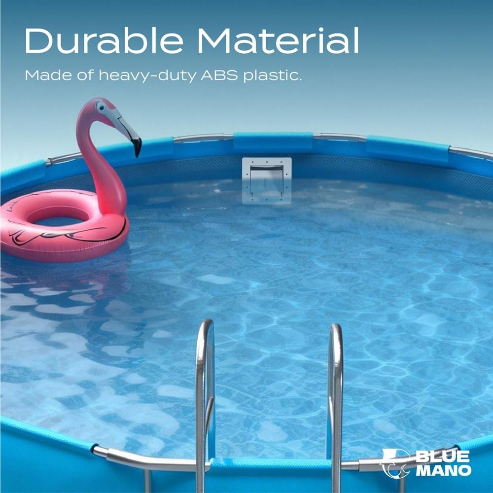 Above Ground Pool Skimmer Complete Kit – Fits 6&Prime; Openings, Replacement for SP109