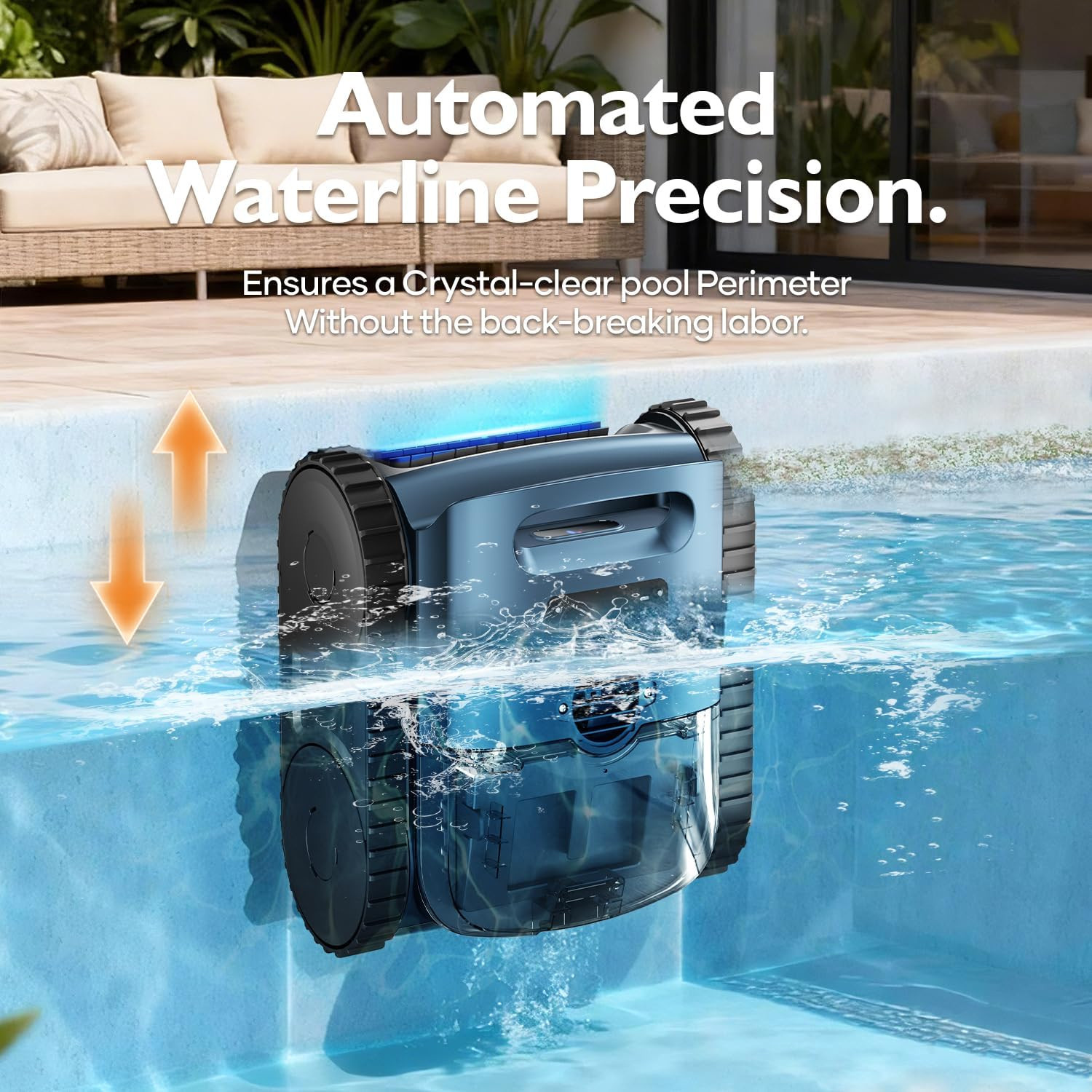 [2026 Release] Automatic Robotic Pool Vacuum for Inground & above Ground Pools,