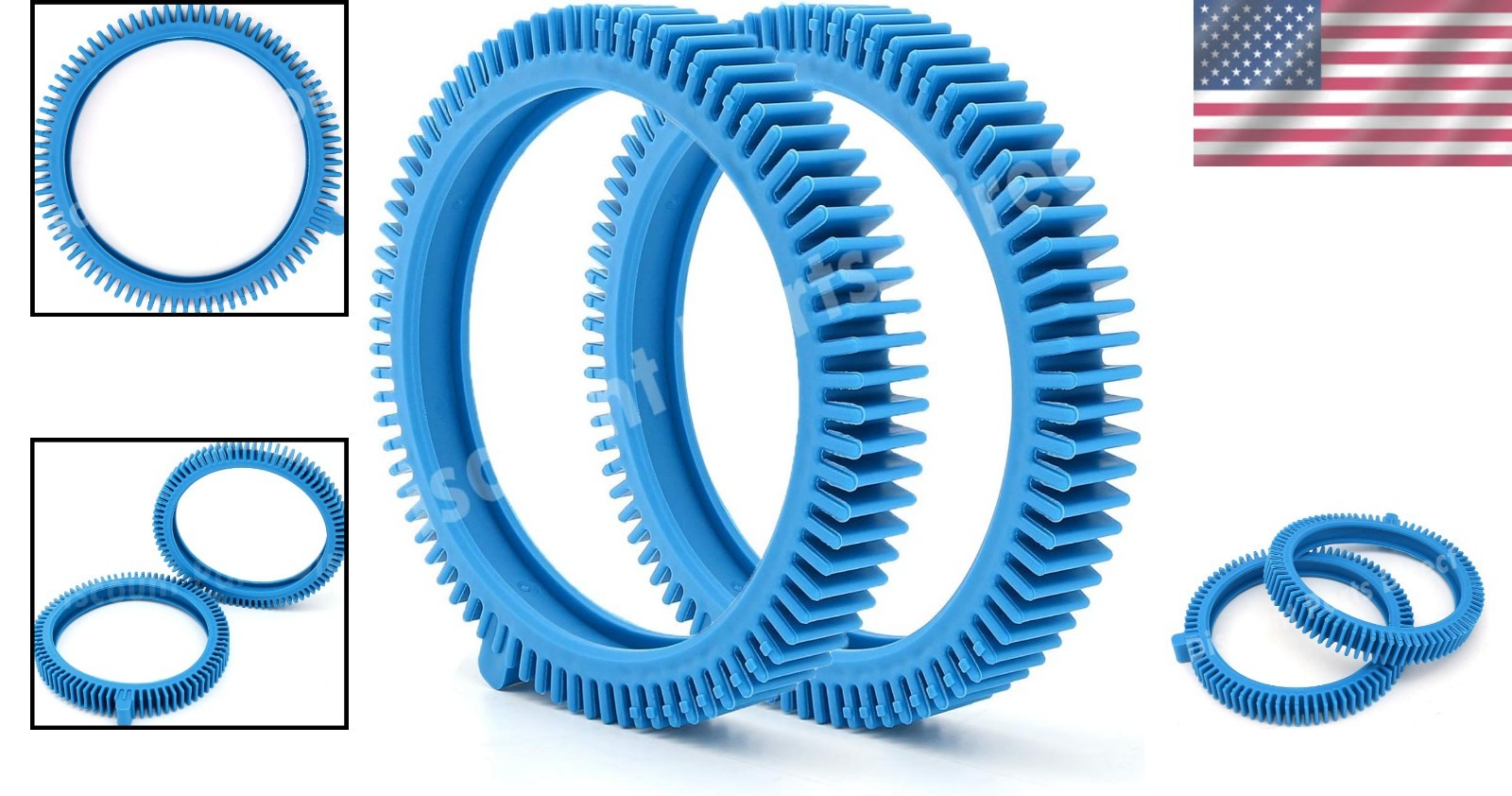 2-Pack Blue Front Tire Kit for Hayward Pool Cleaner – Super Hump