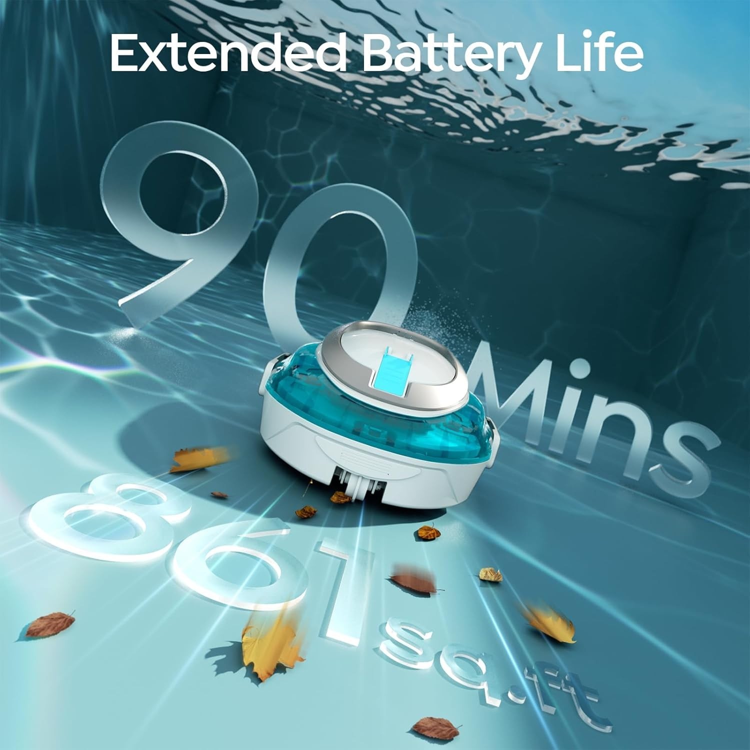 BRINBO S2 Cordless Robotic Pool Cleaner Above Ground Pool Vacuum