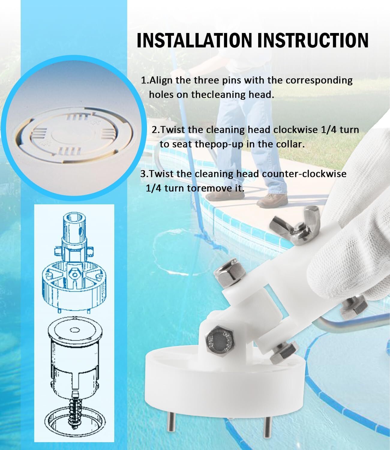 522079 Style II Cleaning Head Installation Tool for A&A Style II Cleaning Heads
