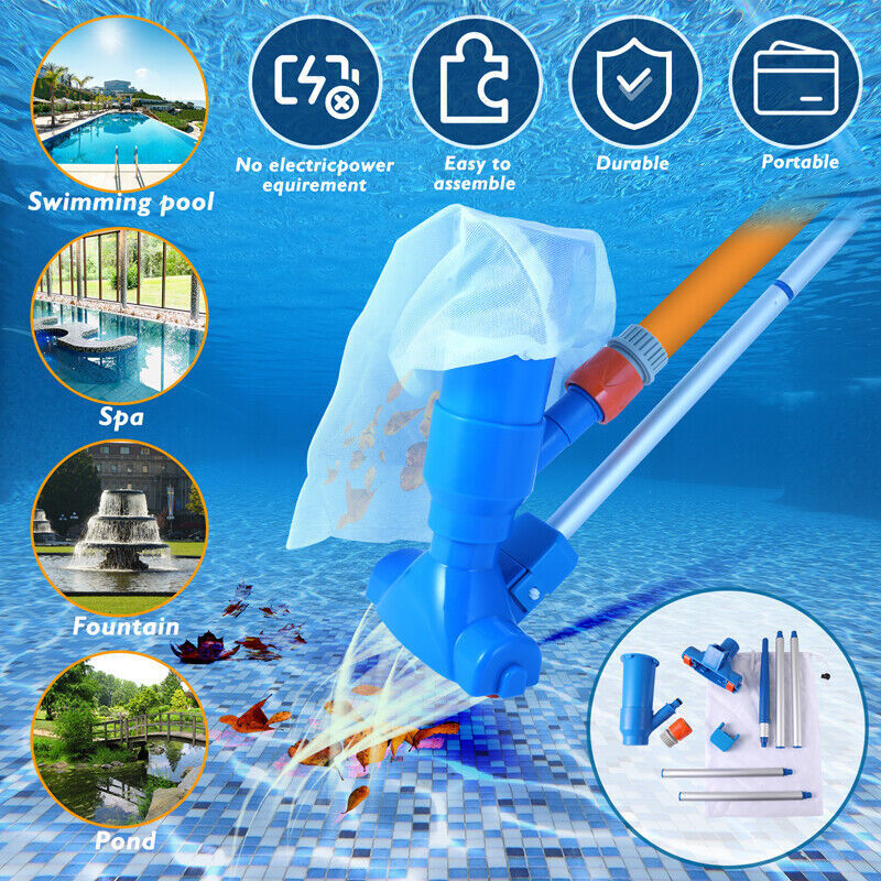 Pool Vacuum Handheld Spa Suction Underwater Cleaner for Above Ground Pools