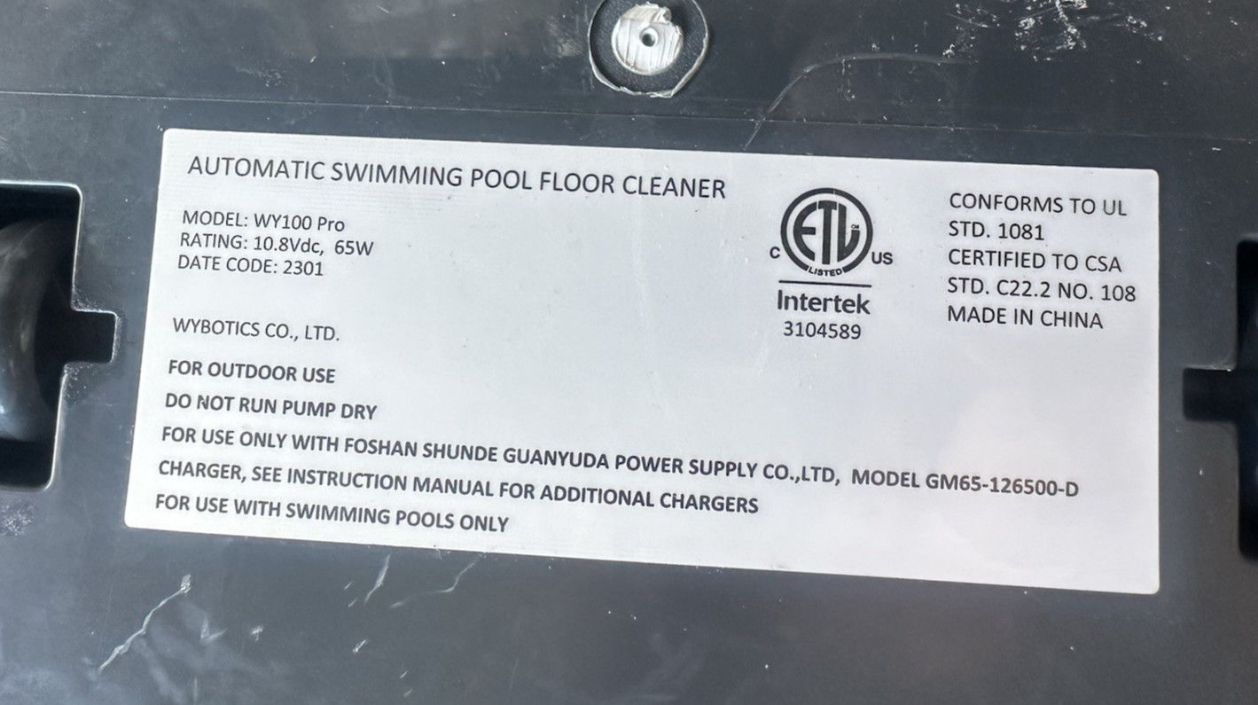 WYBOT Robotic Pool Cleaner Osprey 700 Pro FOR PARTS OR REPAIR – Non-Working