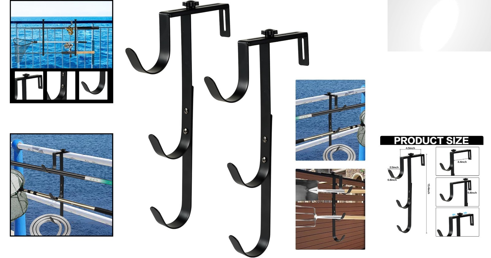 Heavy-Duty Pool Equipment Hangers – 2pcs Adjustable Wall Mount Hooks