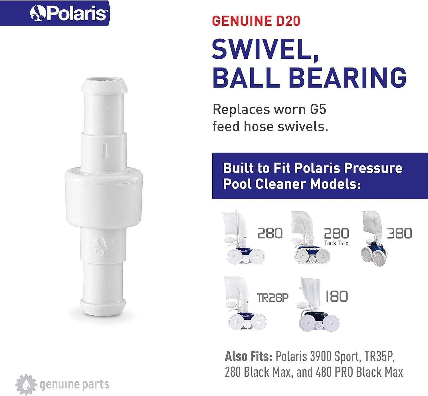 Genuine D20 Ball Bearing Swivel – Optimal Replacement for 280, 3900 Sport Models