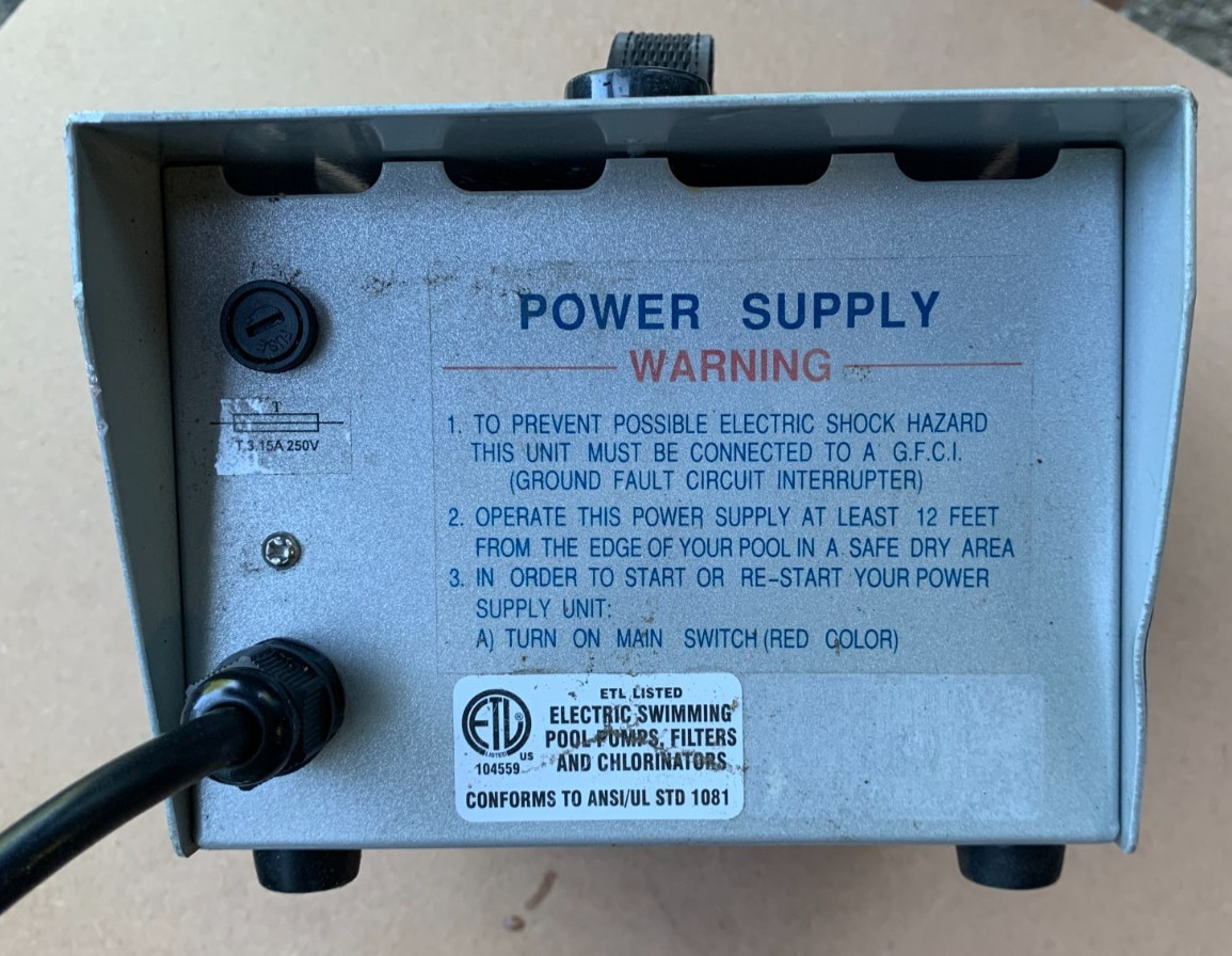 USED AQUABOT® CLASSIC & TURBO POWER SUPPLY 2 PIN FEMALE SOCKET 7184C & 7183C