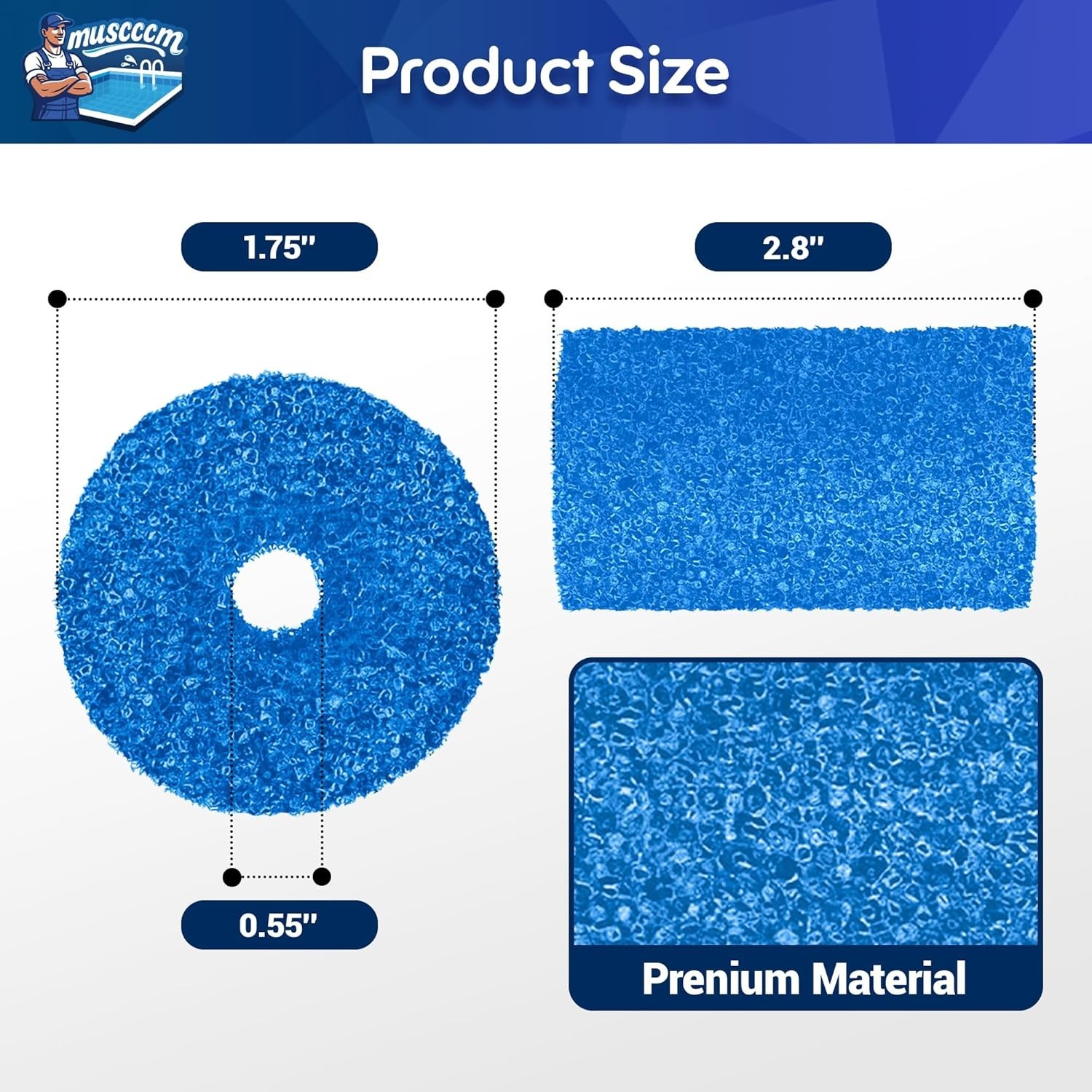 Economical 12 Pack of Polyurethane Sweep Hose Tail Scrubbers for Polaris Models