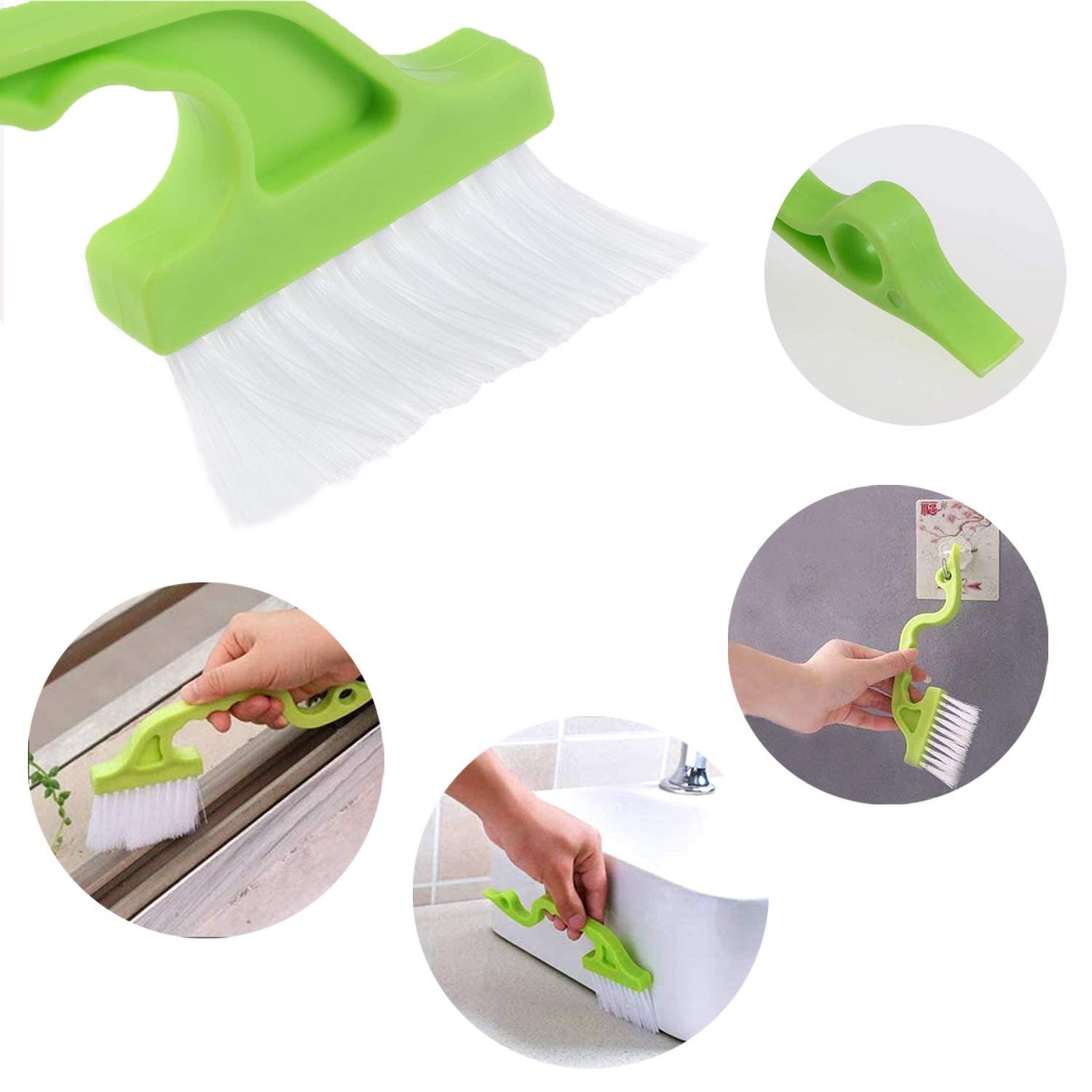 8 Pcs Hand-held Groove Gap Cleaning Tools,Door Window Track Cleaning Tools Gr…