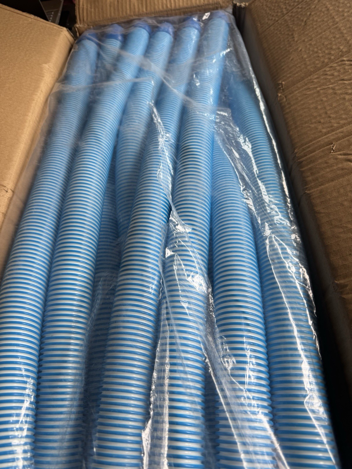 Pool Vacuum Hose 40 Feet (12 x 40 Inch), 1.5 Inch Cuffs, Compatible with Most