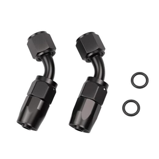 45 Degree Aluminum Swivel Hose End Fitting for Braided CPE Fuel 4AN 45Degree
