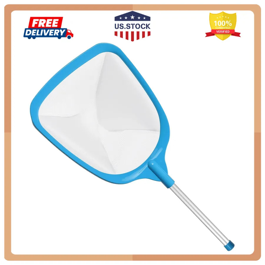 Tavaleu Deep Pool Skimmer Net with Reinforced Frame for Leaf and Debris Removal