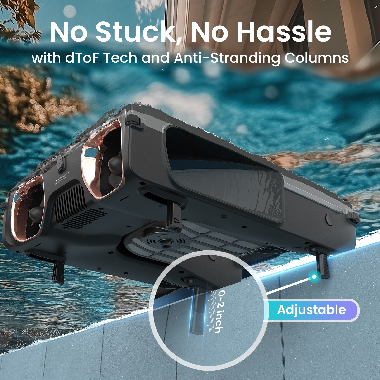 AIPER EcoSurfer S2 Robotic Pool Skimmer Automatic Surface Cleaner Solar Power