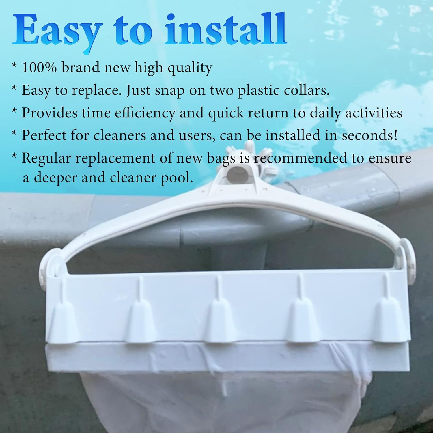 Pool Cleaner All Purpose Bag 6-206-00 Compatible with Zodiac Polaris 165, 65 Poo