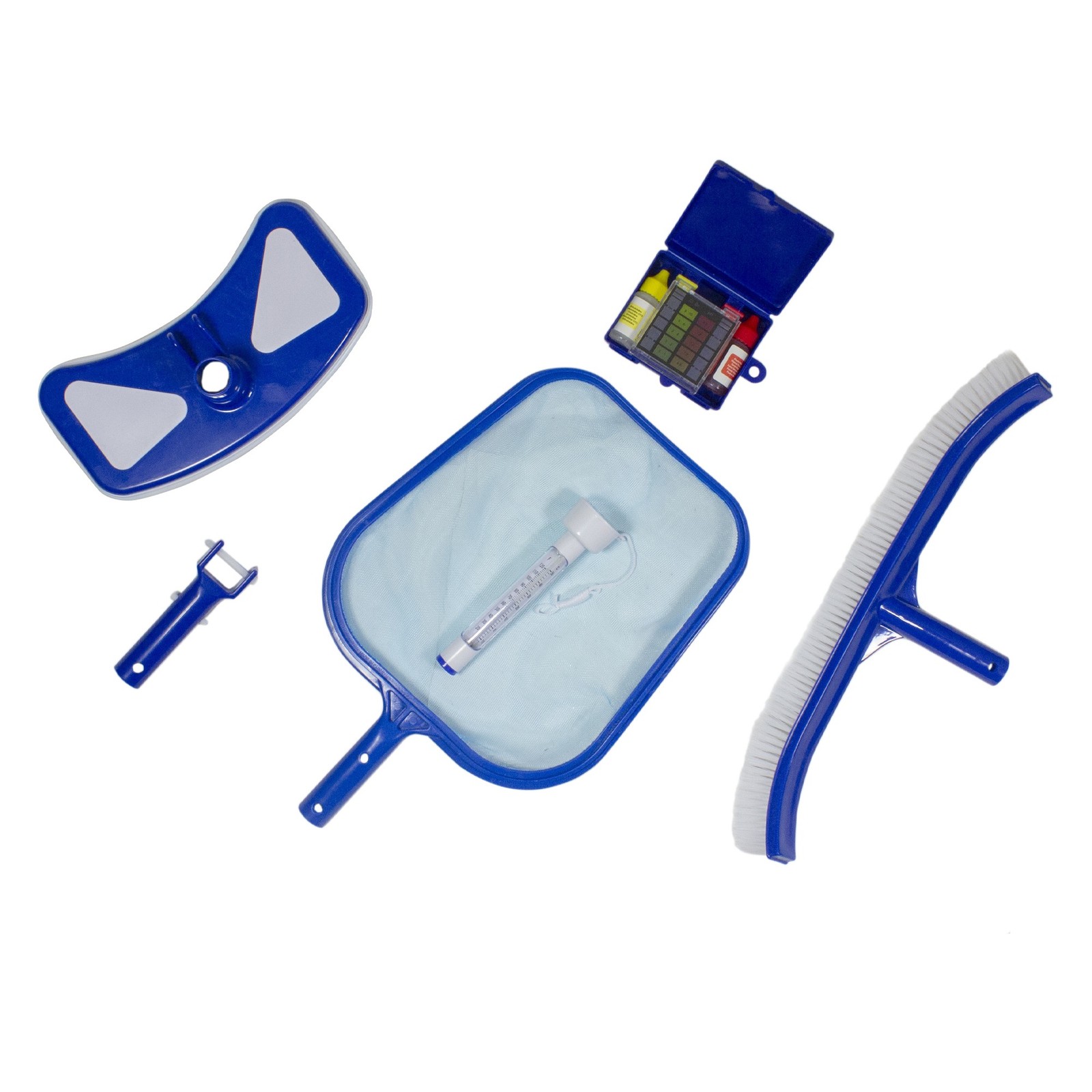 Pool Central 6-Piece Blue and White Pool Maintenance Kit