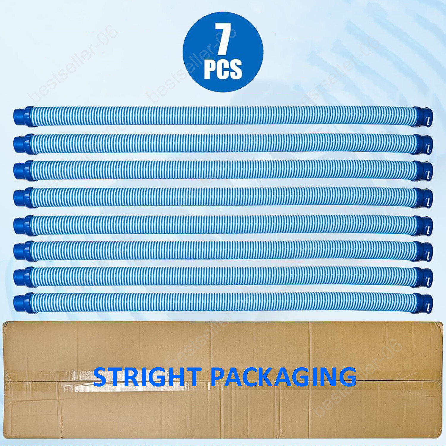 7PCS For Zodiac Baracuda MX8 T5 Twist Lock Hose 1 Meter Long R0527700 R0527800