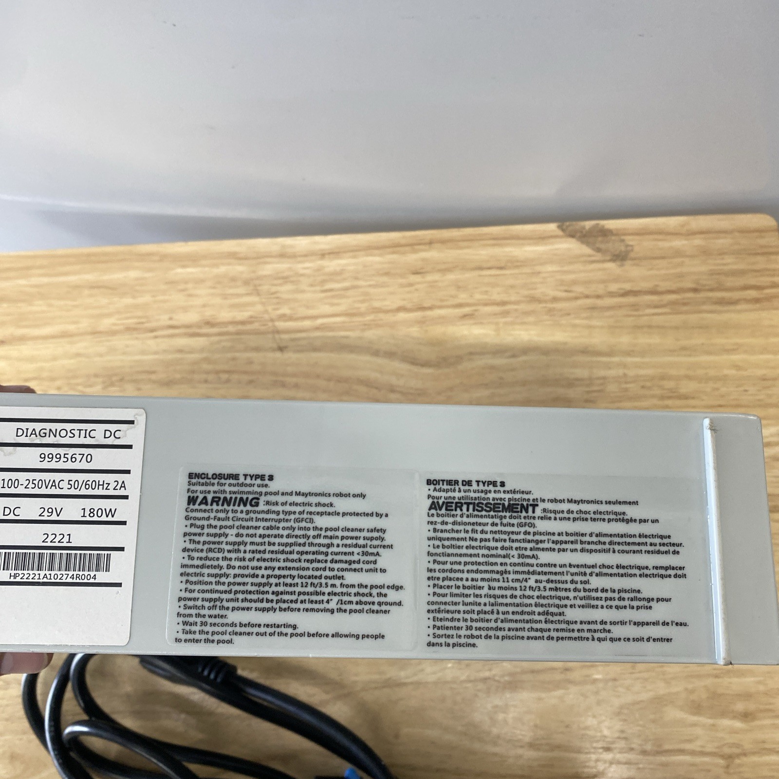 for Dolphin Robotic Pool Cleaners 9995670-US-ASSY Power Supply Replacement