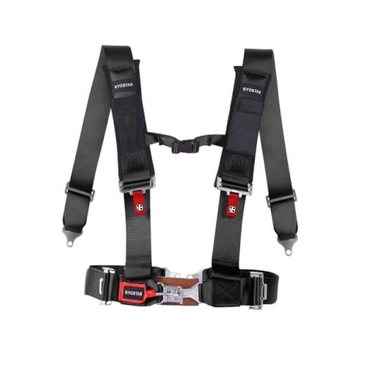4 Point Harness 3 Inch with Ultra Soft Heavy Duty Black – 4 Point 3 Inch