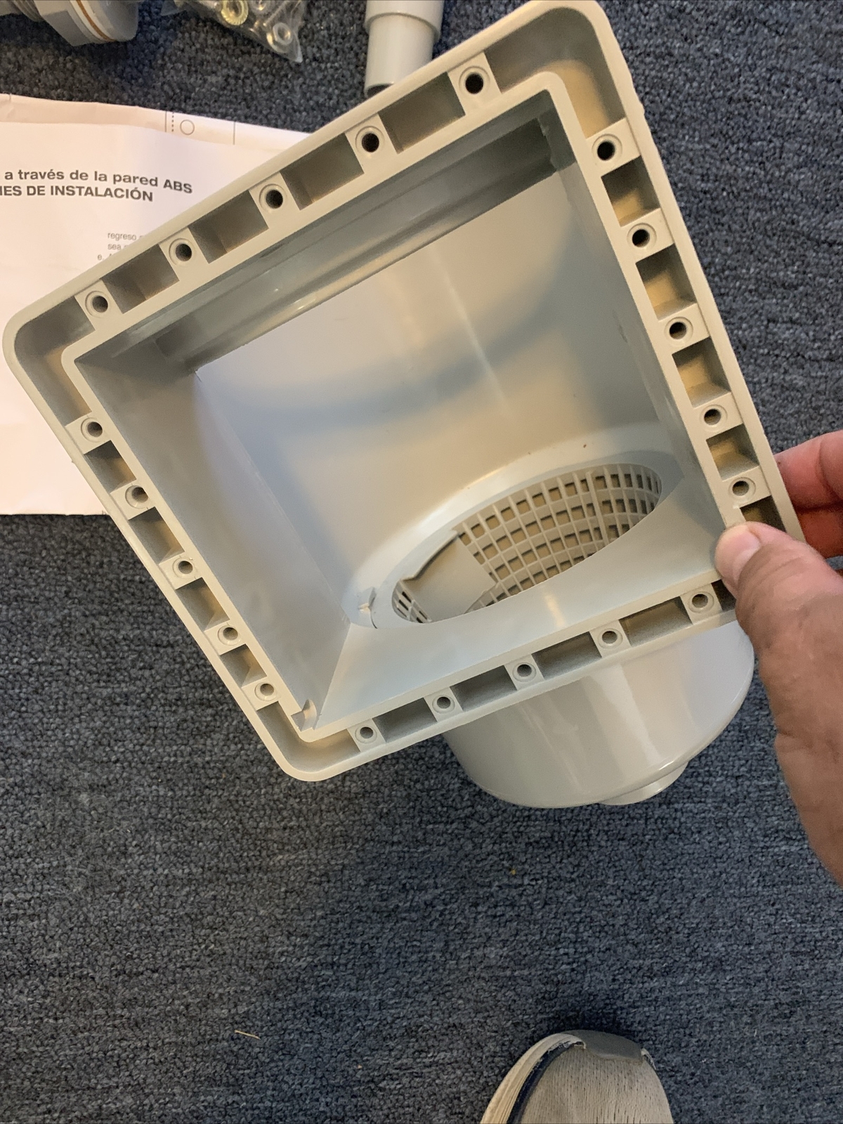 OPEN BOX – HydroTools Swimline 8940 Above Ground Pool Skimmer- Missing Vac Plate