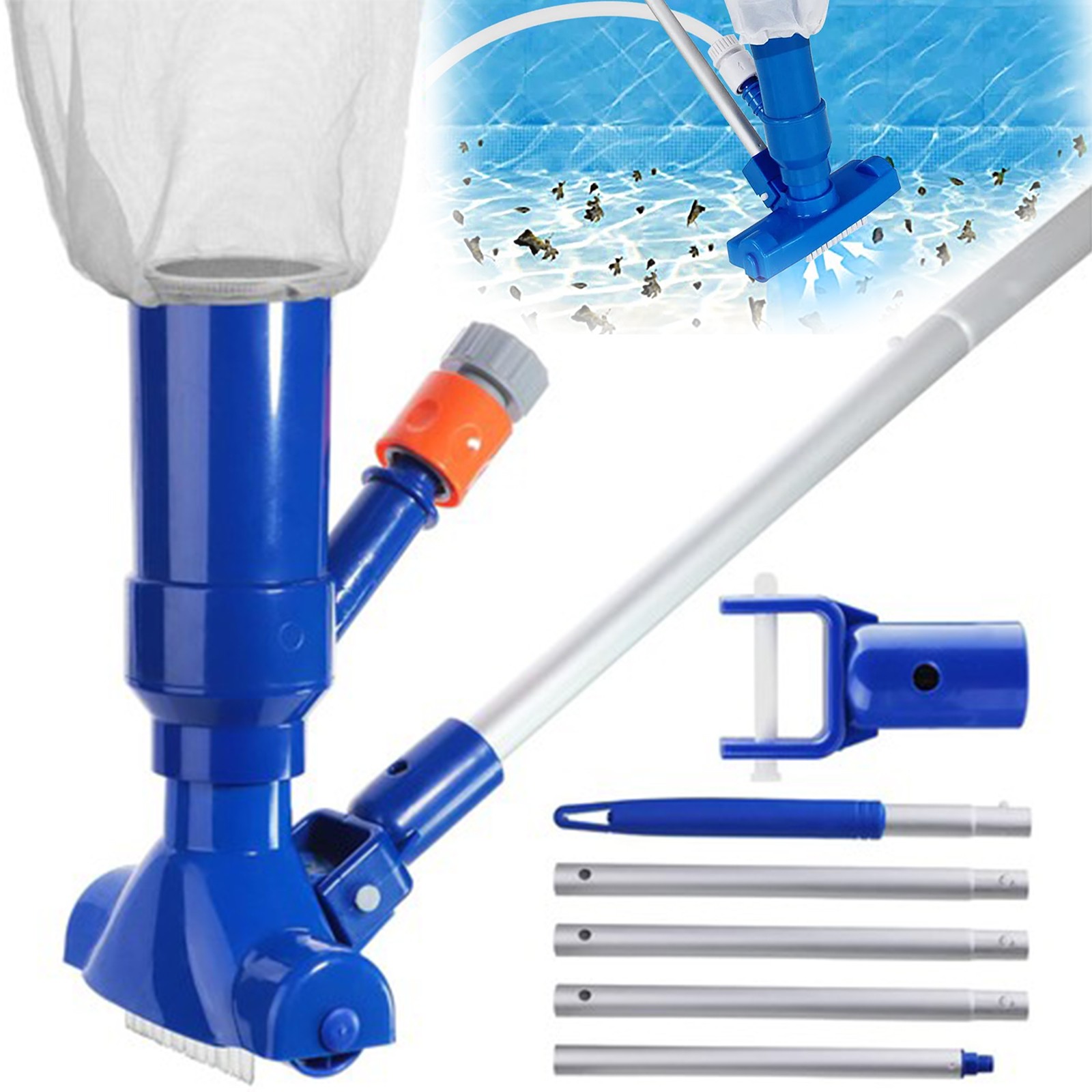 Swimming Pool Spa Suction Vacuum Head Cleaner Cleaning Kit Pool Accessories Tool