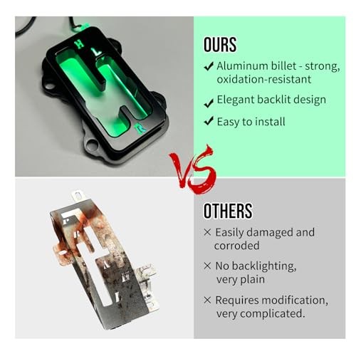 Shifter Gate for Kawasaki KRX 1000/KRX 1000 4, Black Anodized Shift Gate Green