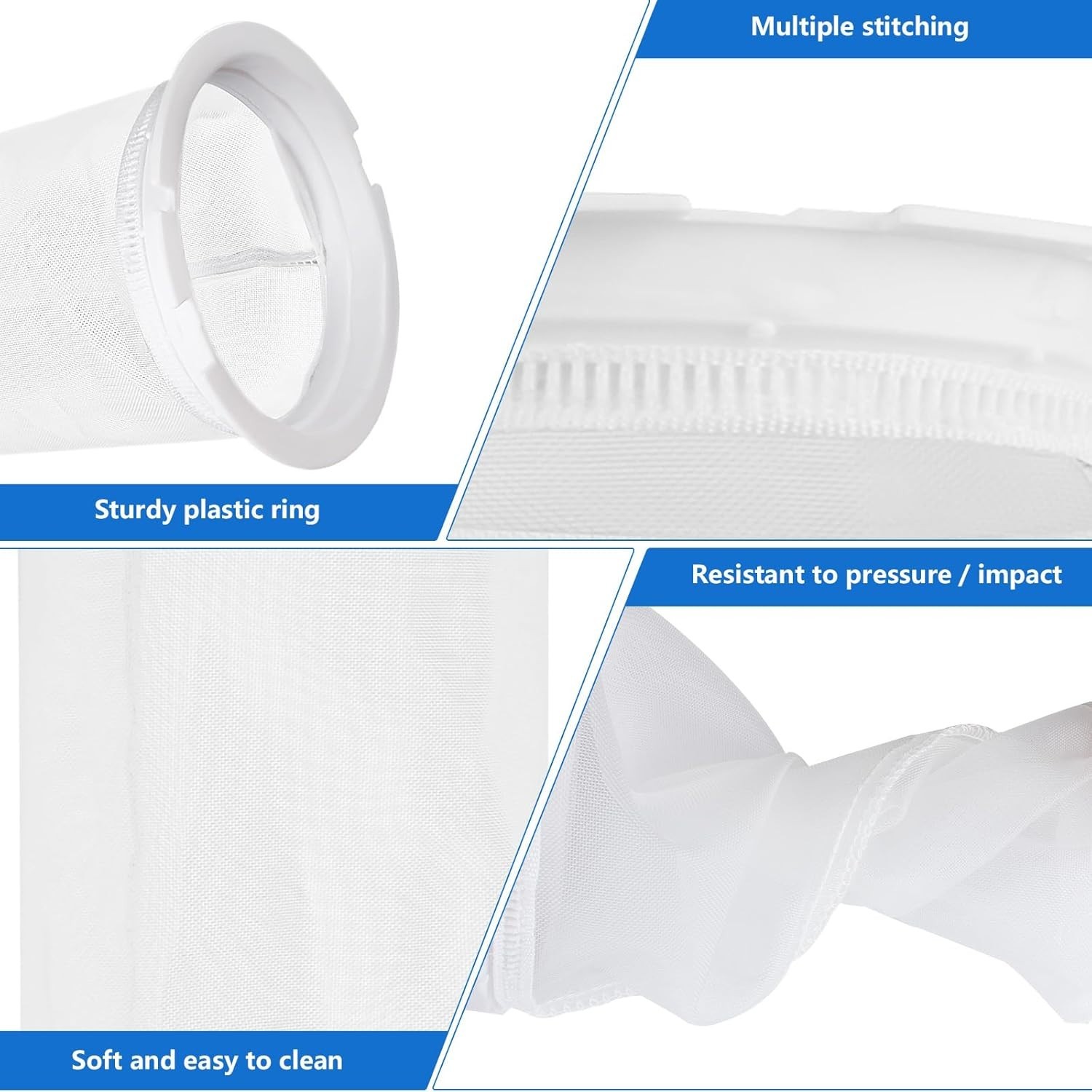 Replacement Pool Skimmer Basket Screen 600 Micron Mesh Bag for Paramount