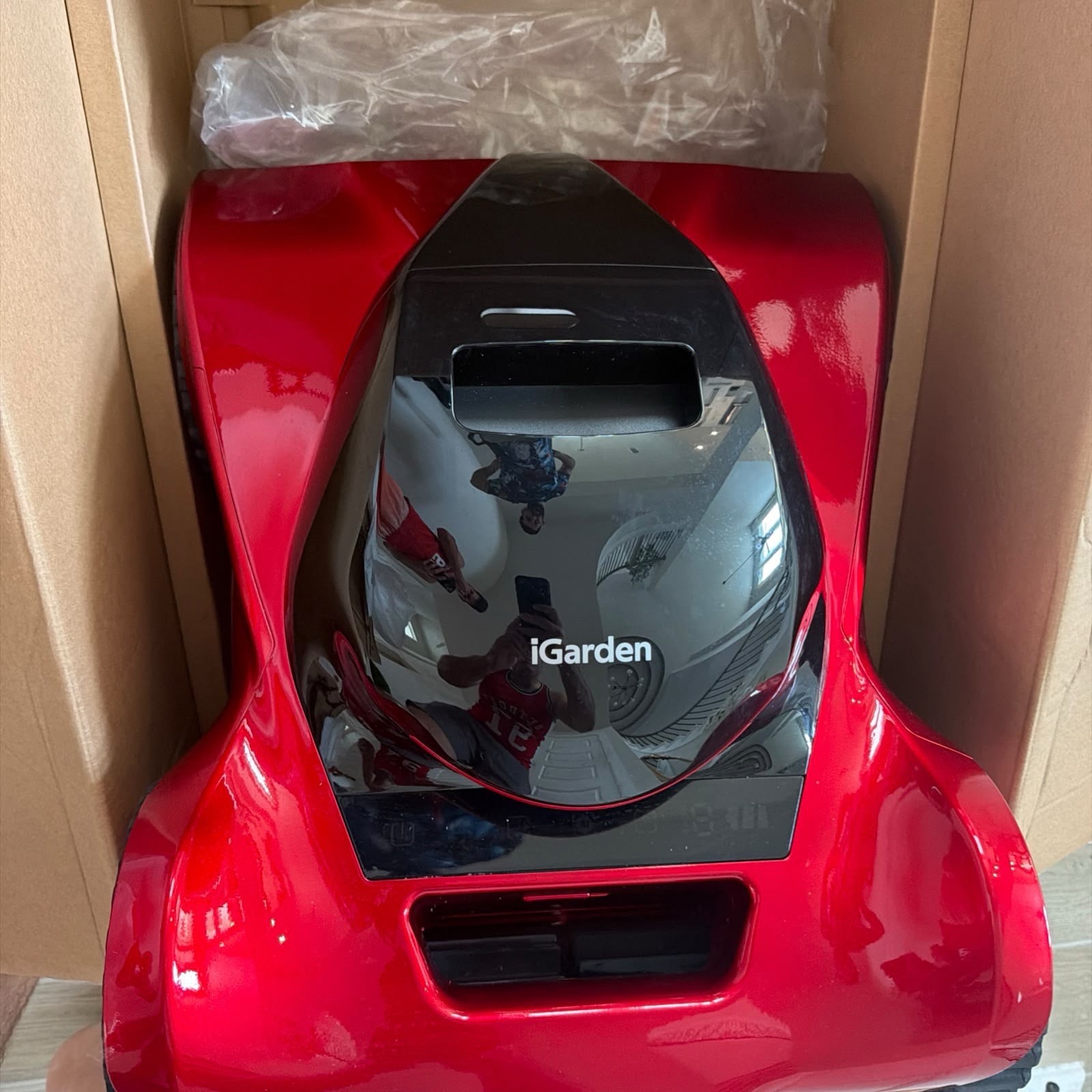 iGarden M1 AI Series Robotic Pool Cleaner Dual Camera In-Ground Red/Black