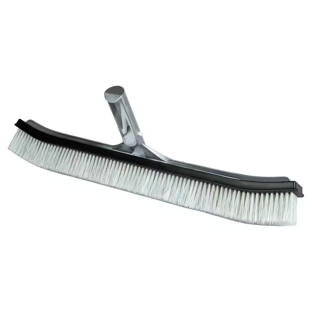 Premier Collection 18 Inch Aluminum-Back Combo Bristle Swimming Pool Brush