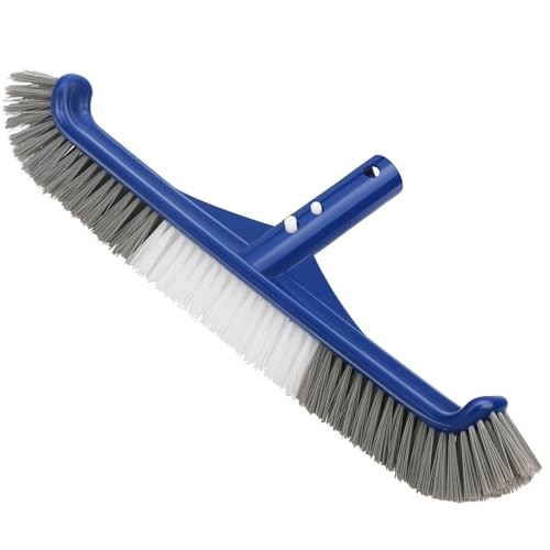 Pool Brush Head, 17.5&Prime; Swimming Pool Brush for Cleaning Pool Two-in-one Brush