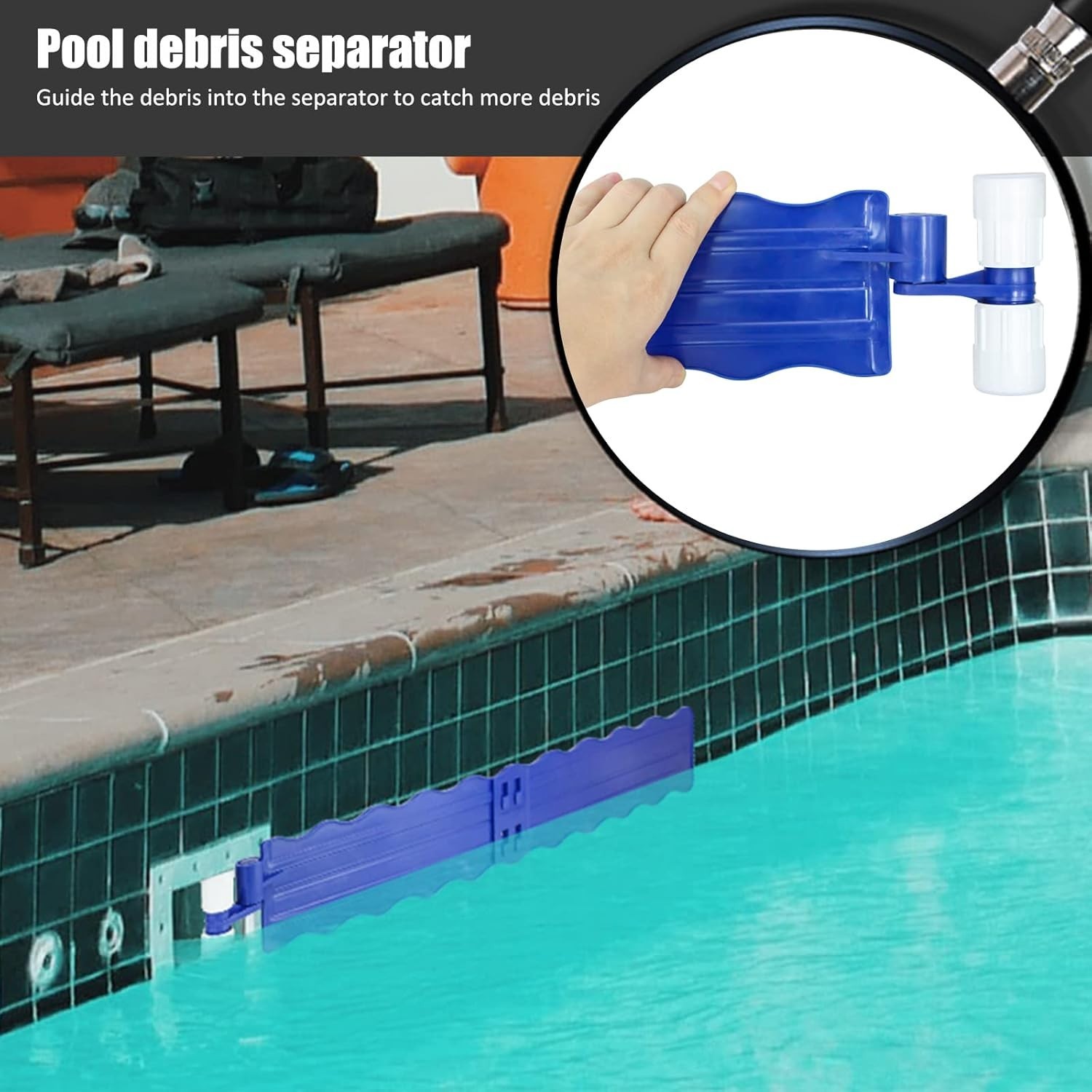 Pool Skimmer Arm, Skimmer Guard, Pool Skimmer, Pool Debris Skimmer Catcher, Hand