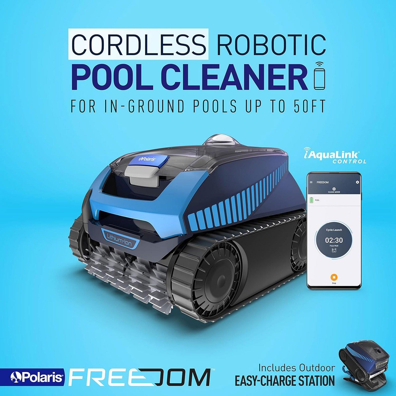 Polaris FREEDOM Cordless Robotic Pool Cleaner FFREEDOM