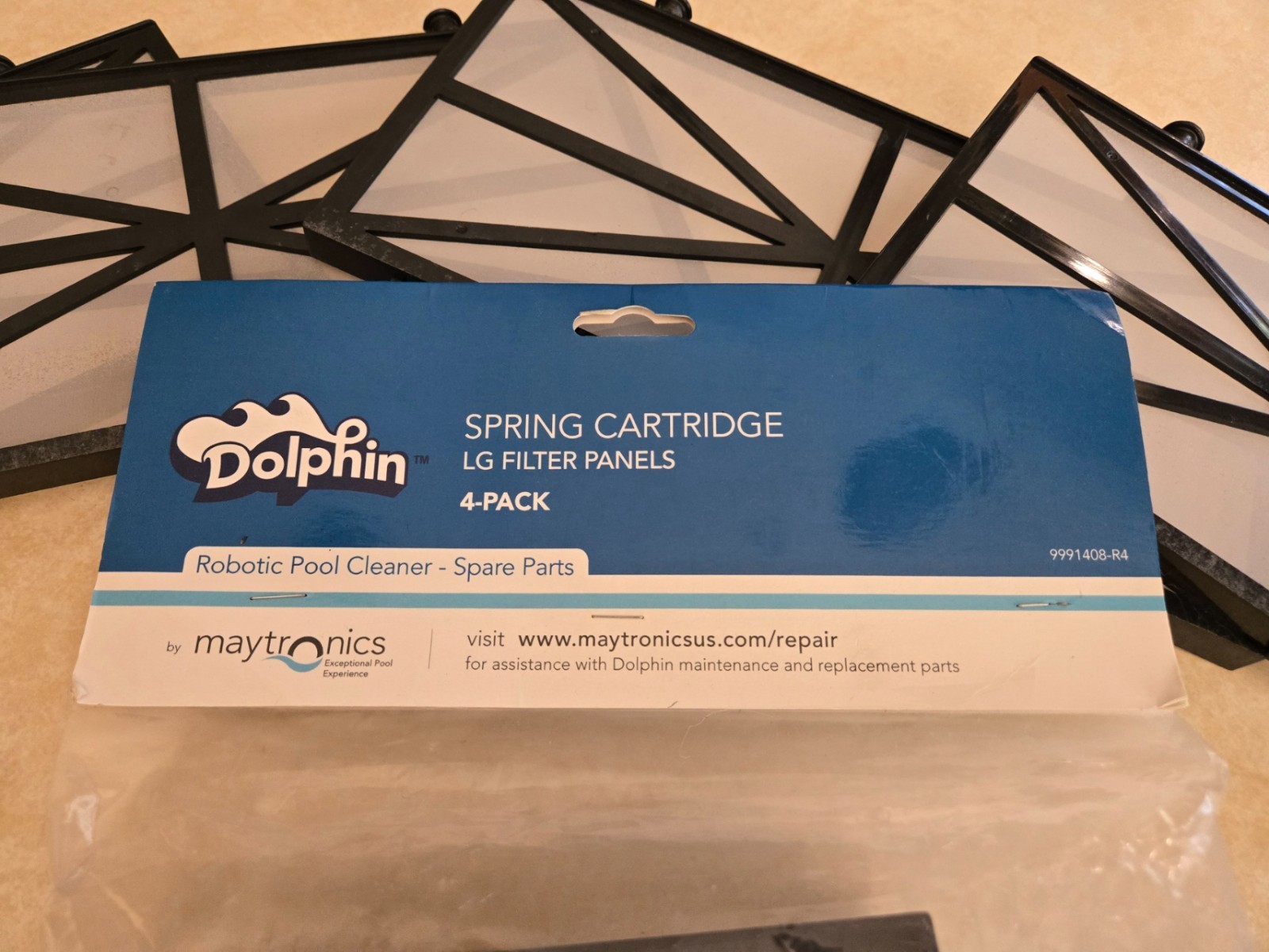 Genuine Dolphin – 8 Filters – Spring Cartridge LG Filter Panels-9991408-R4